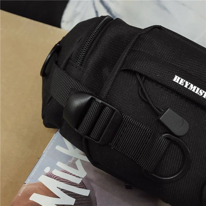 Hip Hop Women Waist Bag Unisex Street Tactical Chest Bags Female High Quality Oxford Fanny Pack Shoulder Crossbody Banana Bag 