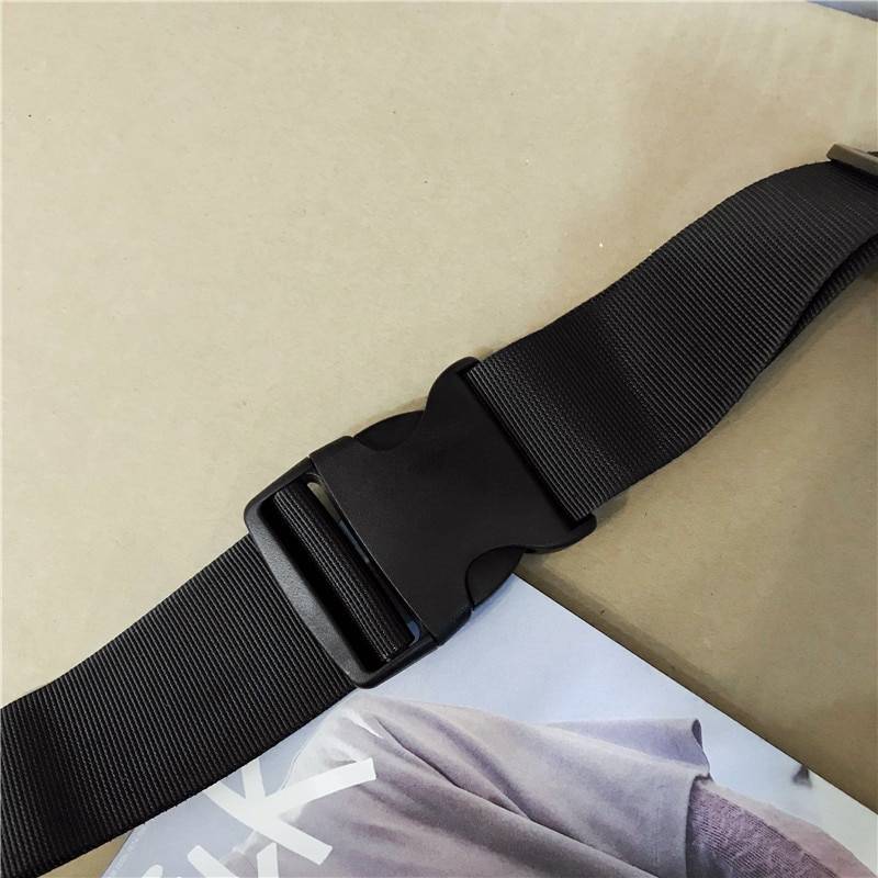 Hip Hop Women Waist Bag Unisex Street Tactical Chest Bags Female High Quality Oxford Fanny Pack Shoulder Crossbody Banana Bag 