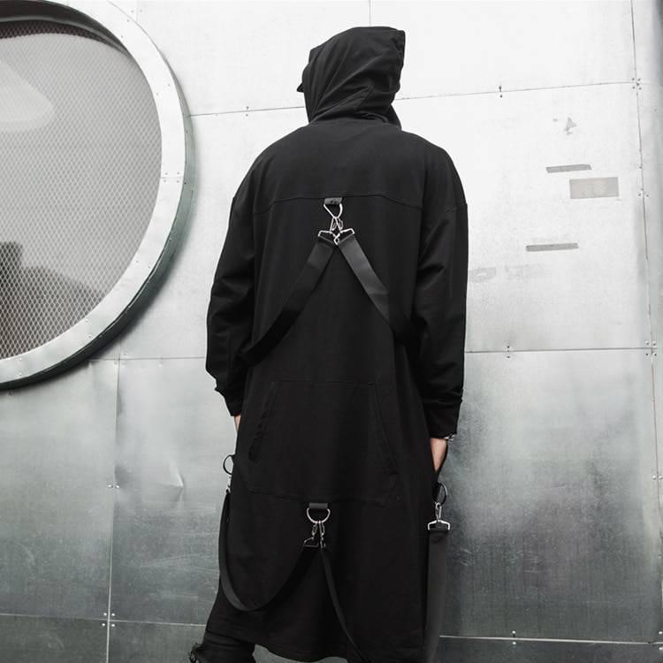 Hooded Goth Techwear Coat 
