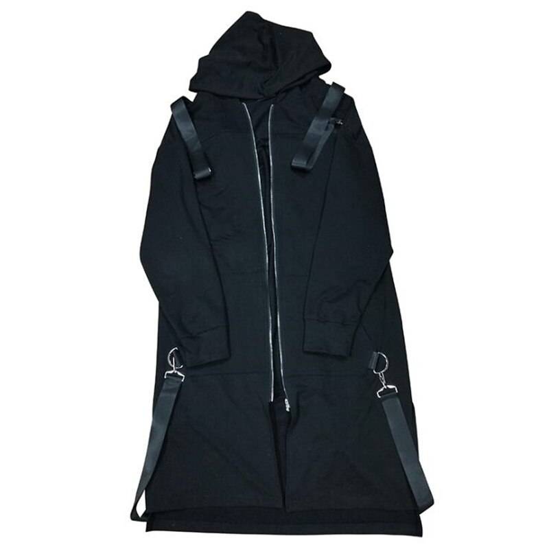 Hooded Goth Techwear Coat 