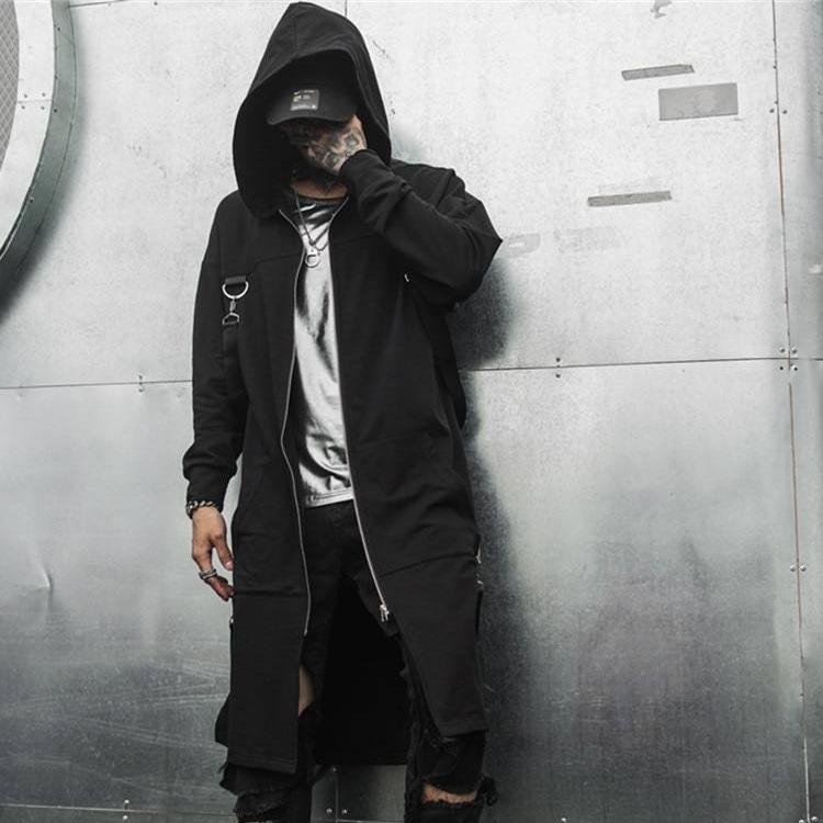Hooded Goth Techwear Coat 