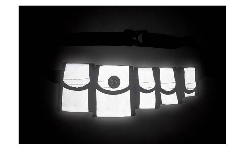 INFLATION Reflctive Waist Packs Multi Packs Waterproof Men Fanny Waist Pack Streetwear Hip hop Male Function Small Bag 186AI2018 