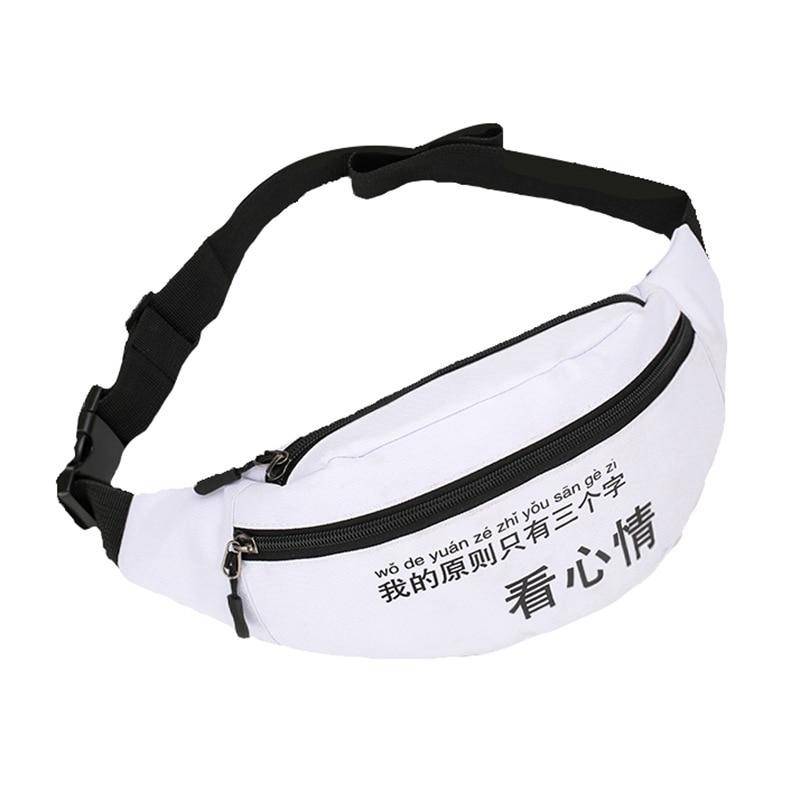 Japanese Style Chest Bag Men&#8217;s Street Messenger Pack Casual Sports Shoulder Bags Waist Belt Bag Women Fanny Packs Bum Hip Bag 