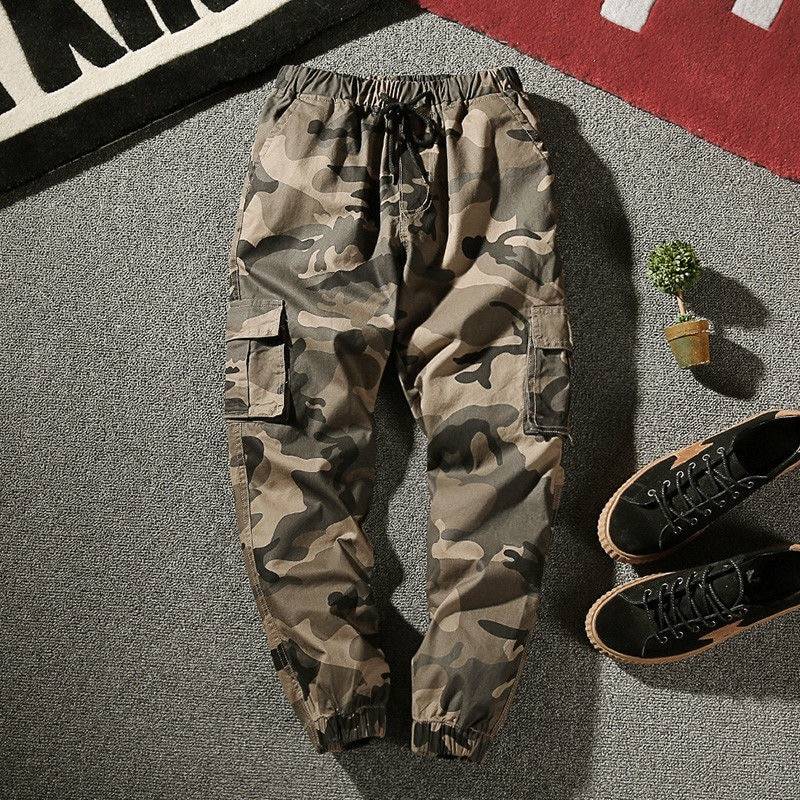Joggers Cargo Pants Men Harem Pants Multi-Pocket Camouflage Man Cotton Sweatpants Streetwear Casual Plus Size Trousers M-7XL 
