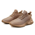 Laceless Techwear Men’s Running Shoes color: Brown size: 8 