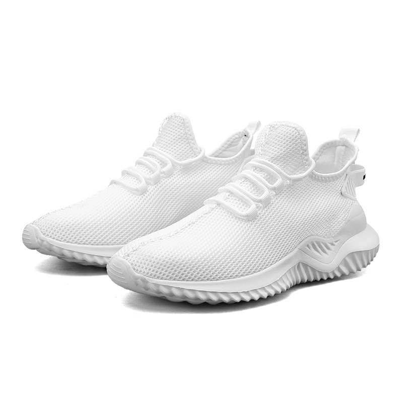 Laceless Techwear Men’s Running Shoes color: White size: 10 