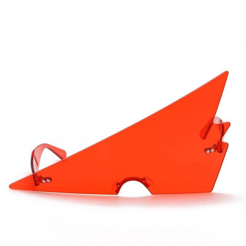 Lightning Shaped Oversized Techwear Sunglasses 