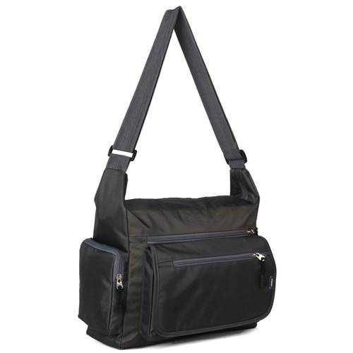 Men bag shoulder bag for men crossbody messenger bags nylon bag travel waterproof bag office workers light package color: Dark Gray 