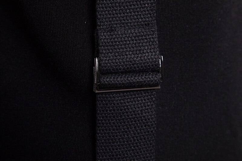 Men&#8217;s Tactical Straps Turtleneck Techwear Sweatshirt 