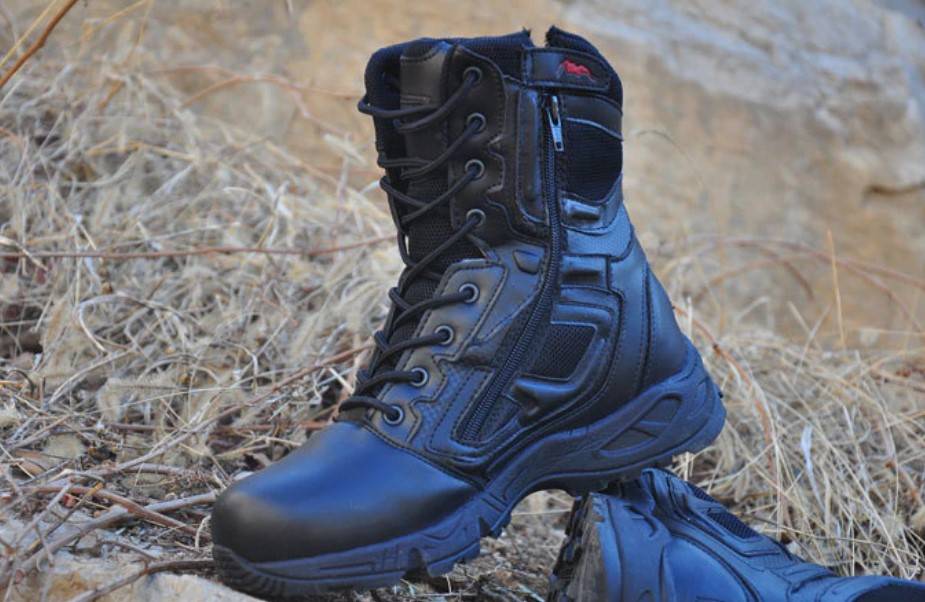Men&#8217;s Waterproof Leather Techwear High Boots 