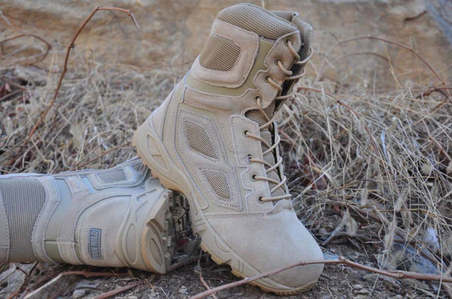 Men&#8217;s Waterproof Leather Techwear High Boots 