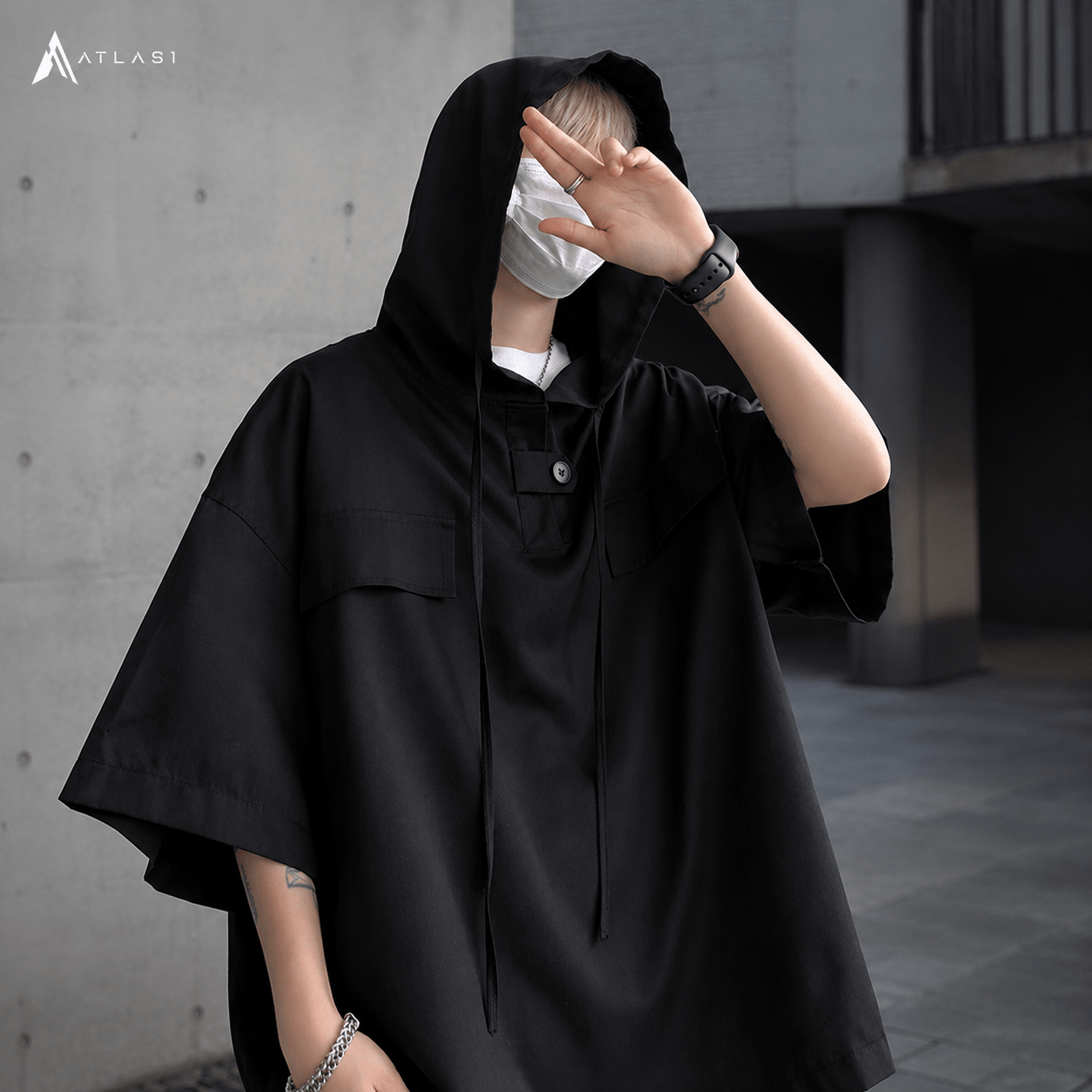 Men Casual Hooded Half Sleeve T-Shirt