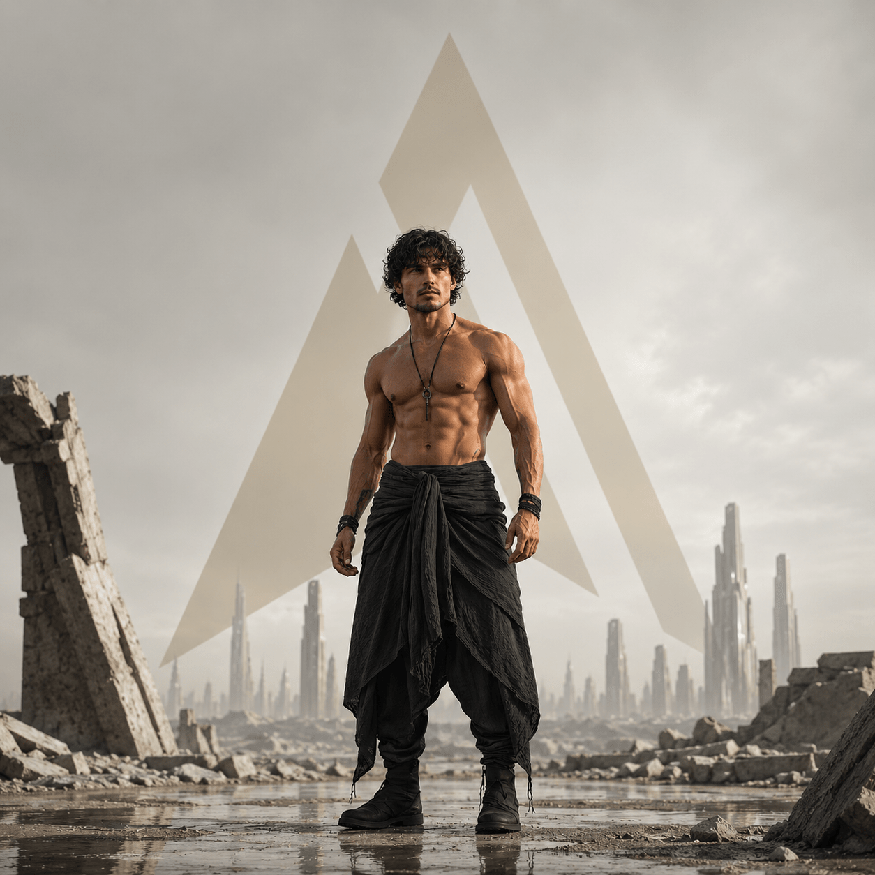 Men Casual Pleated Oversized Harem Trousers