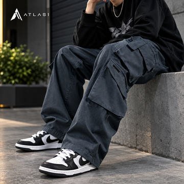 Men's Baggy Cargo Jogger Sweatpants