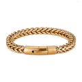 Men's Bicycle Chain Gold Plated Stainless Steel Bracelet