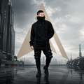 Men's Tactical Straps Turtleneck Techwear Sweatshirt