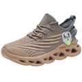 Men's Techwear Breathable Black Running Sneakers
