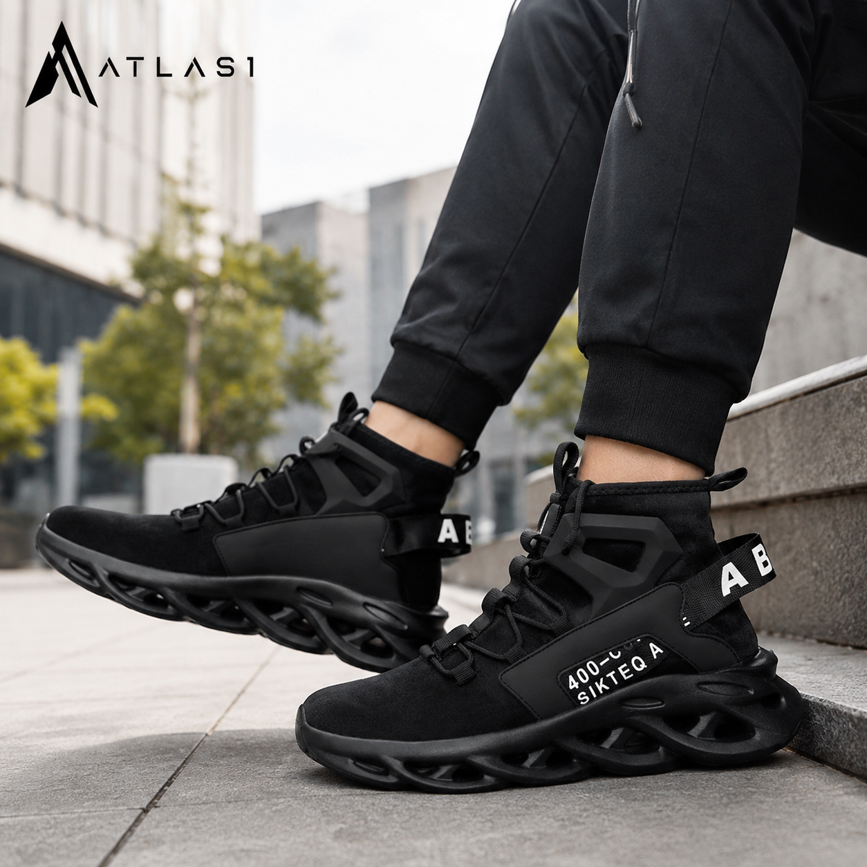 Men's Techwear Breathable High Top Sneakers
