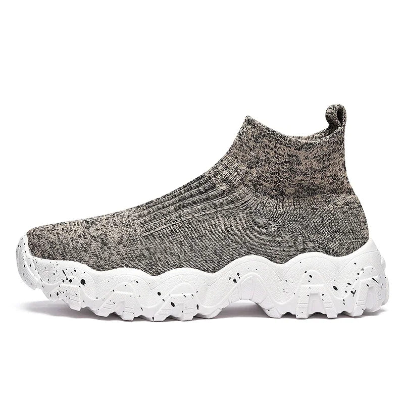 Men's Techwear High Top Slip-On Casual Sneakers
