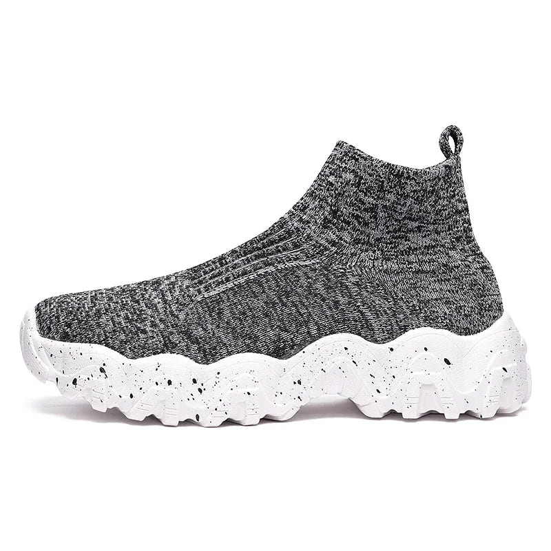 Men's Techwear High Top Slip-On Casual Sneakers