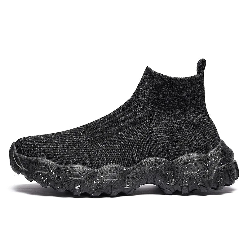 Men's Techwear High Top Slip-On Casual Sneakers