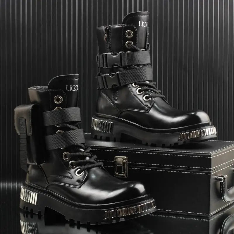 Men's Techwear High Top Winter Motorcycle Boots
