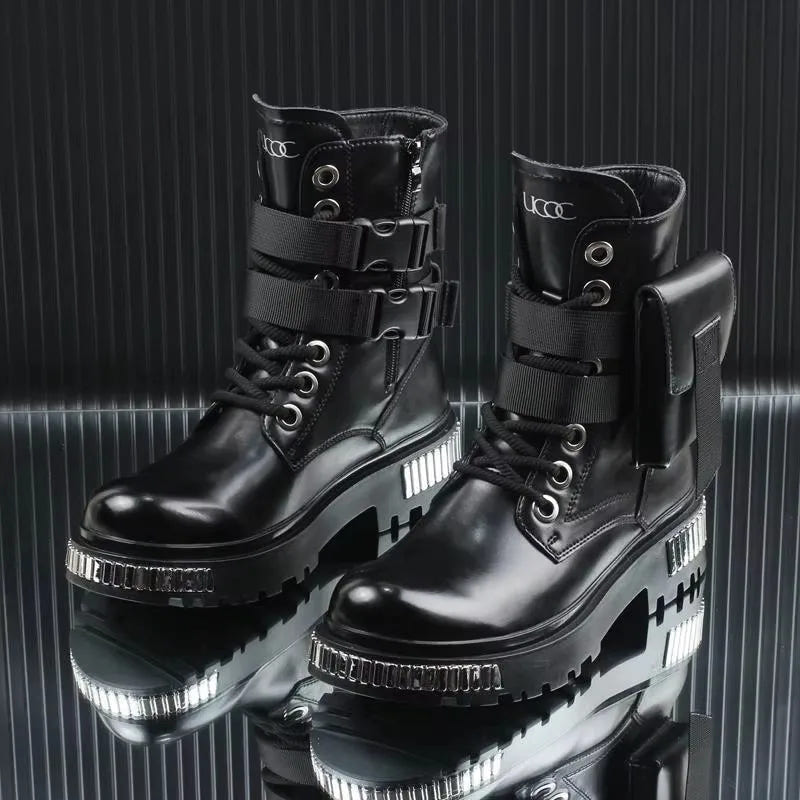 Men's Techwear High Top Winter Motorcycle Boots