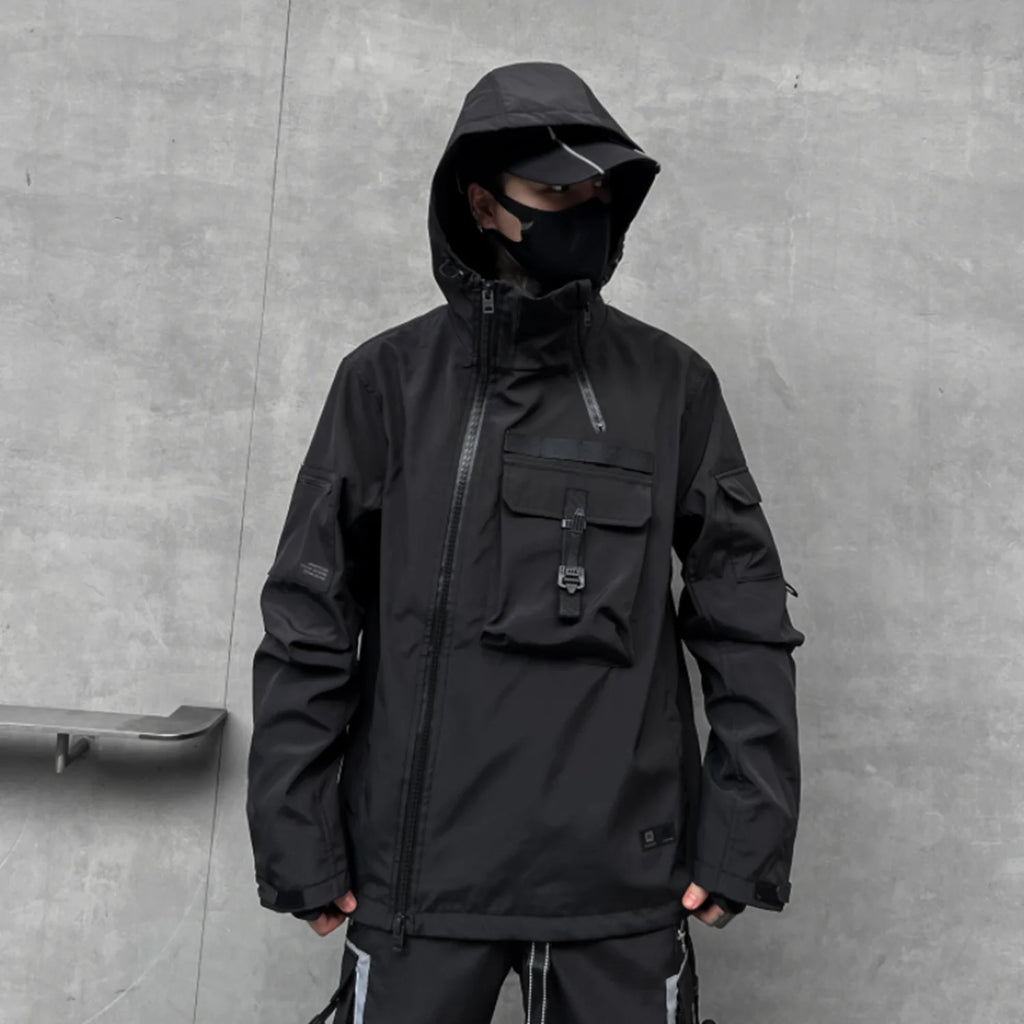 Men's Techwear Multi-Pocket Cargo Jacket