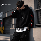 Men’s Techwear Patchwork Street Hoodie