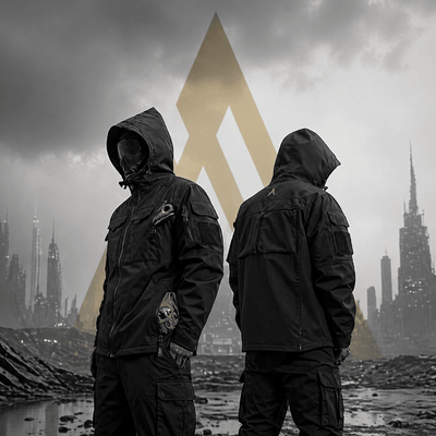 Men's Techwear Tactical Waterproof Hooded Jacket