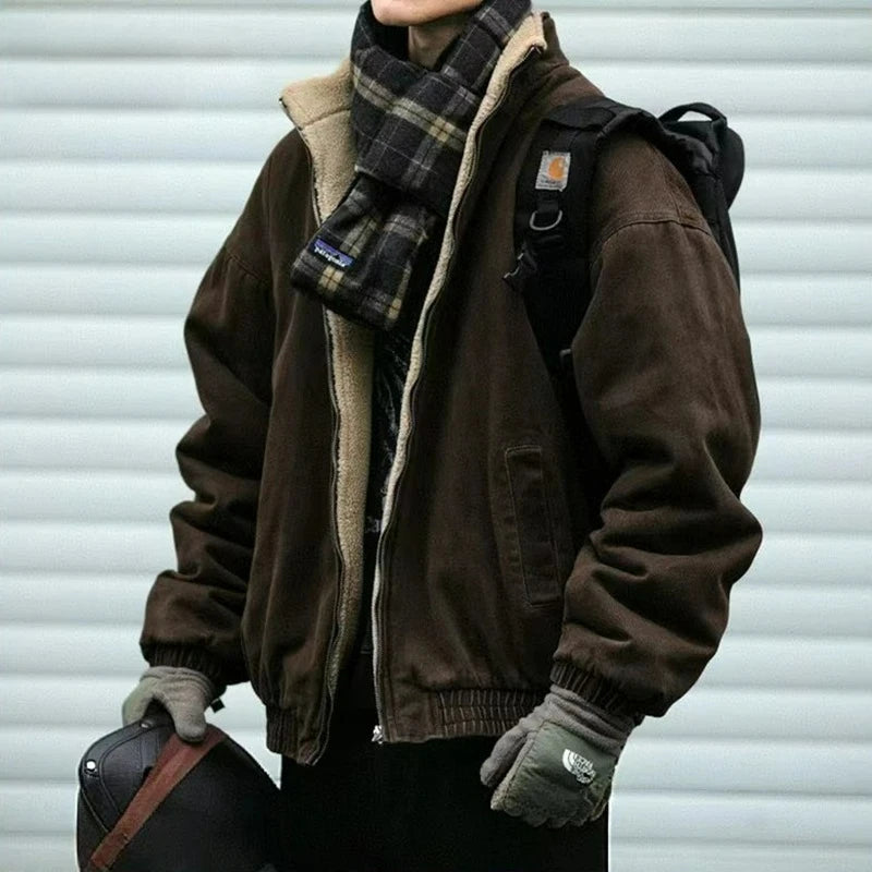 Men's Vintage Wool Techwear Streetwear Jacket