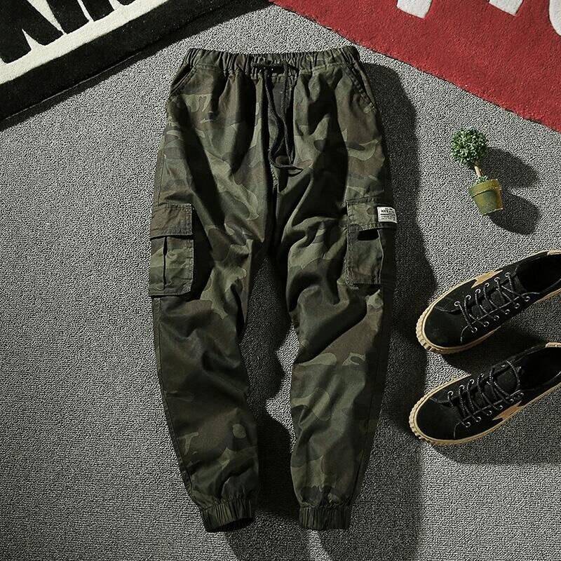 Men’s Cotton Plus Size Tactical Cargo Pants size: 4XL 80-87.5KG color: 9025 Green 
