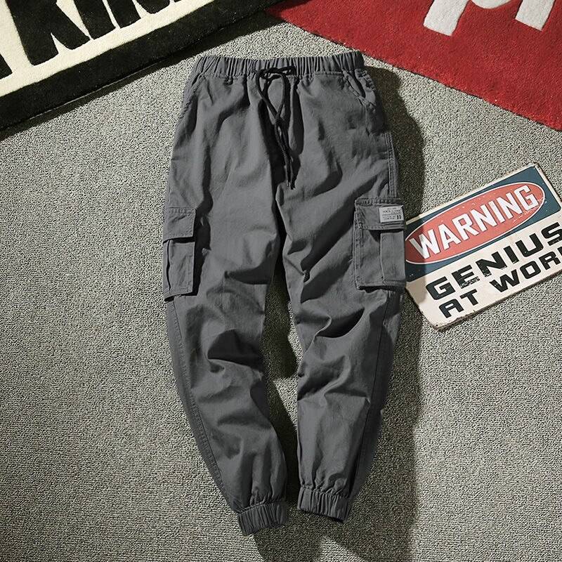 Men’s Cotton Plus Size Tactical Cargo Pants size: XL 57.5-65KG color: 9023 gray 