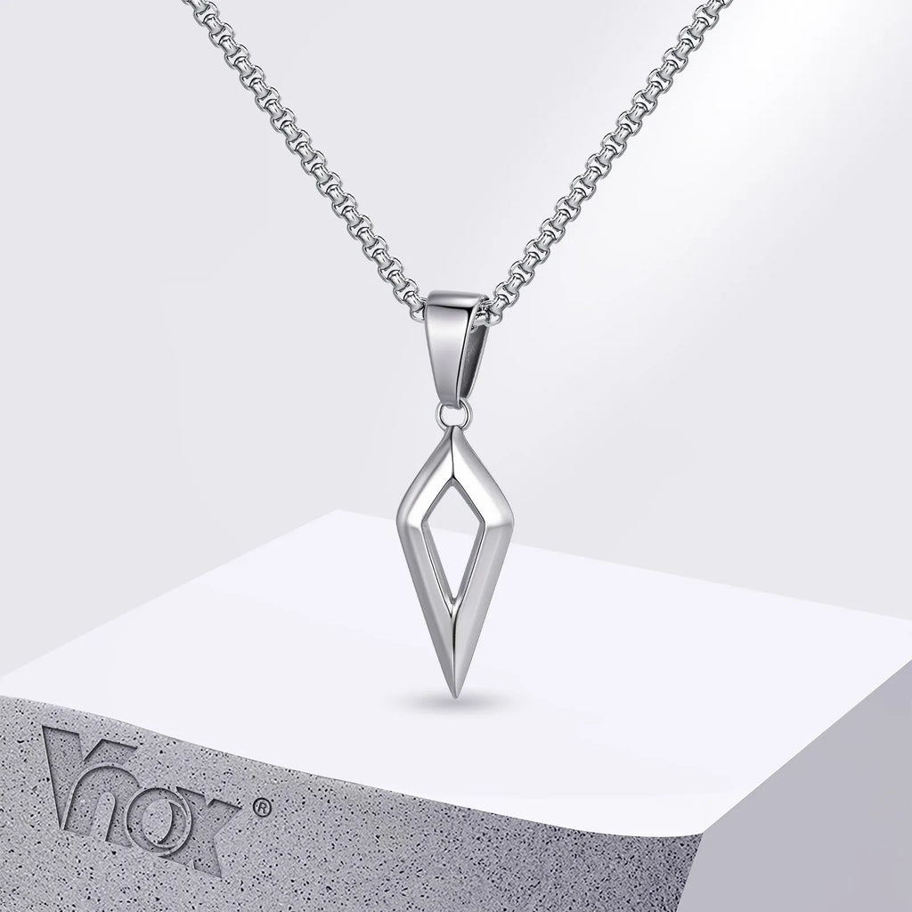 Modern Beveled Star Chain Necklace