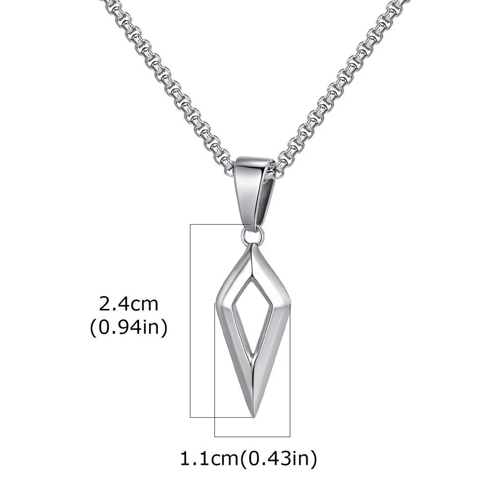 Modern Beveled Star Chain Necklace