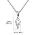 Modern Beveled Star Chain Necklace