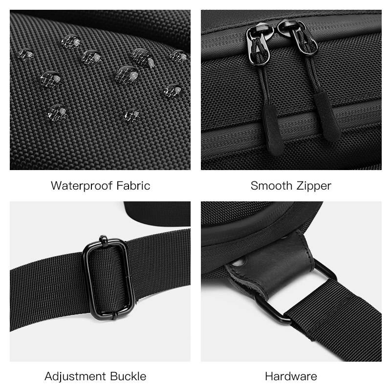 OZUKO New Men Shoulder Bag High Quality Waterproof Male Messenger Bags Fashion Crossbody Bag for Teenage Light Weight Travel Bag 