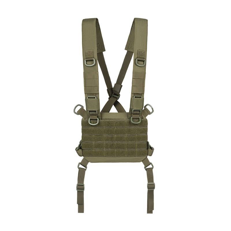 OneTigris Outdoor CS Vest ROC MOLLE Chest Panel Harness Military Equipment Tactical Modular Chest Kit Platform color: OD size: One Size 