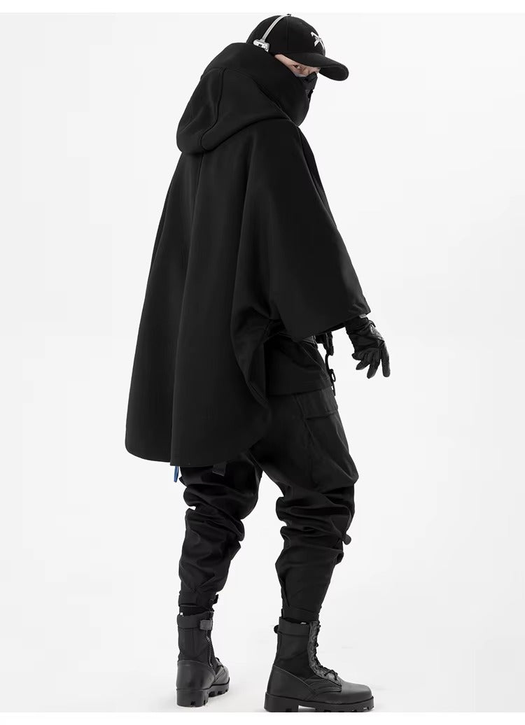 Oversized Techwear Hoodie With Straps