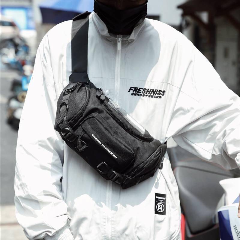 Oxford Multi-Pocket Tactical Style Waist Bag 