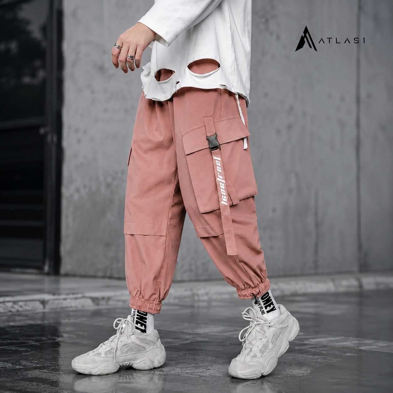 Pastel Techwear Streetwear Pants