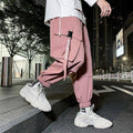 Pink Pastel Techwear Cargo Pants Men Joggers Sweatpants Oversize 5xl Plus Size Clothing Techwear Ankle-length Harem Trousers size: M color: Pink 