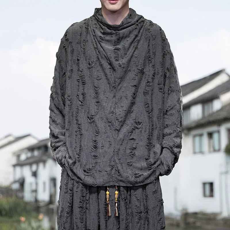 Ripped Punk Long Sleeve Cotton T-Shirt - Ripped_Punk_Long_Sleeve_Cotton_T-Shirt