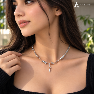 Rivet Pendant Titanium Steel Punk Necklace