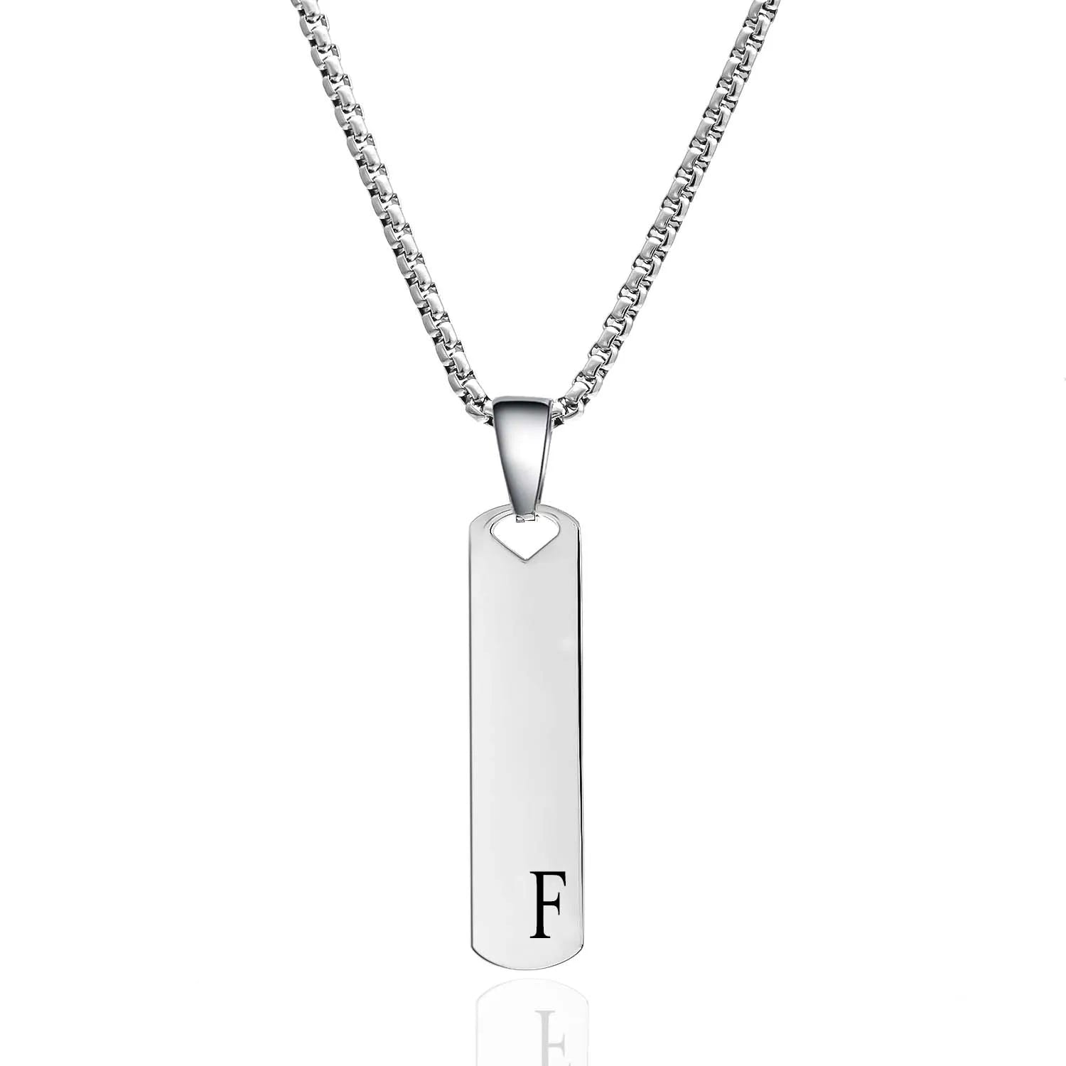 Exquisite Stainless Steel Alphabet Necklace