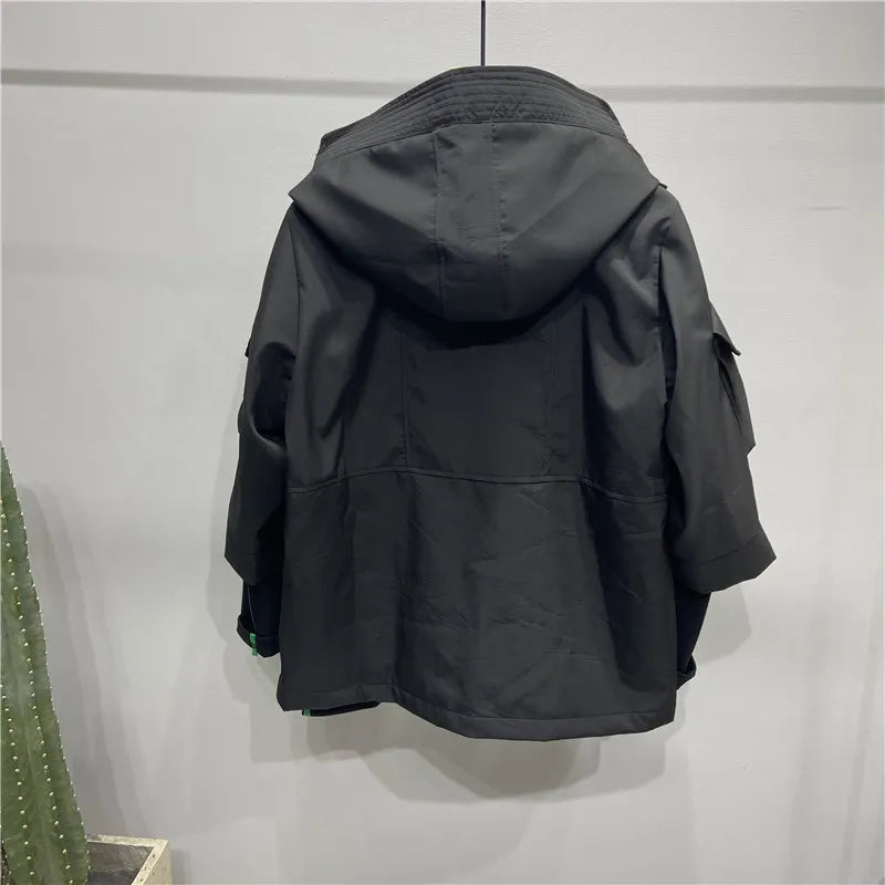 Men's Tactical Hooded Cargo Jacket