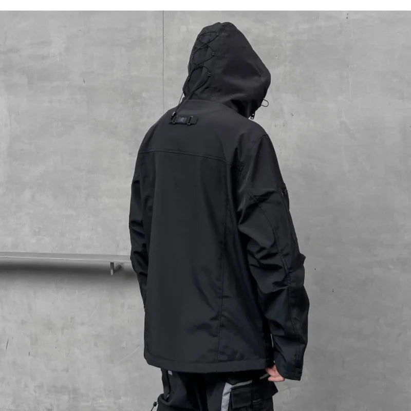 Men's Techwear Multi-Pocket Cargo Jacket