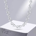 Silver Letter Z Link Chain Necklace