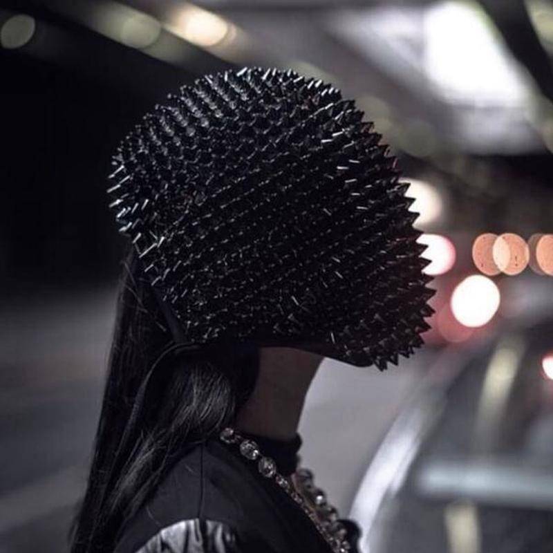 Spikes / Crystals Techwear Full Face Mask 