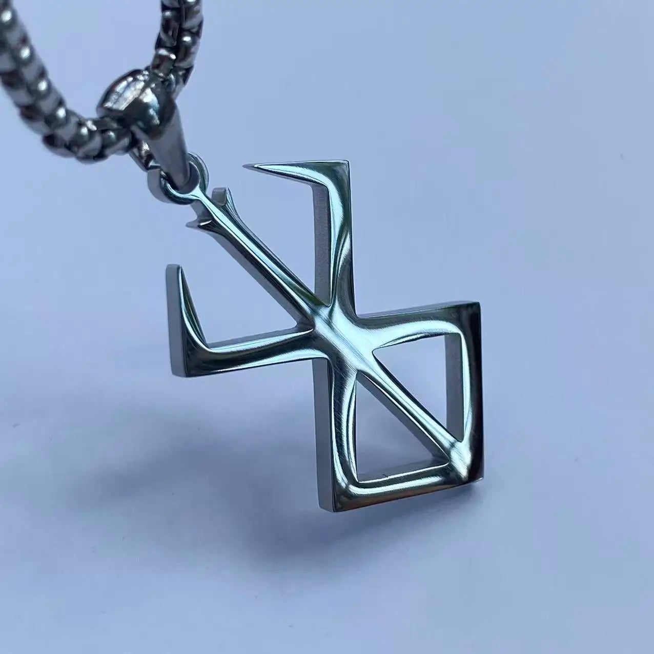 Stainless Steel Berserker Rune Symbol Necklace